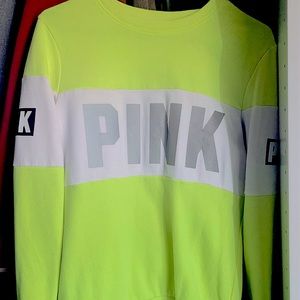 This a nice neon green sweater from PINK